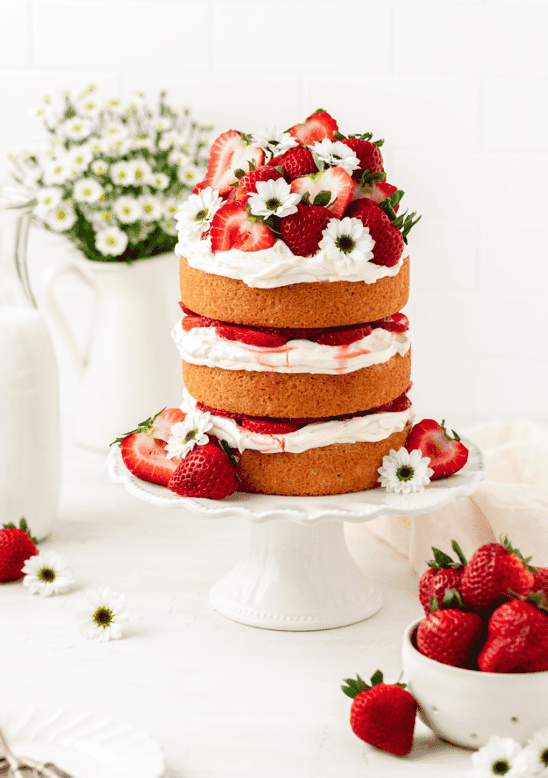 Strawberry Shortcake Layer Cake