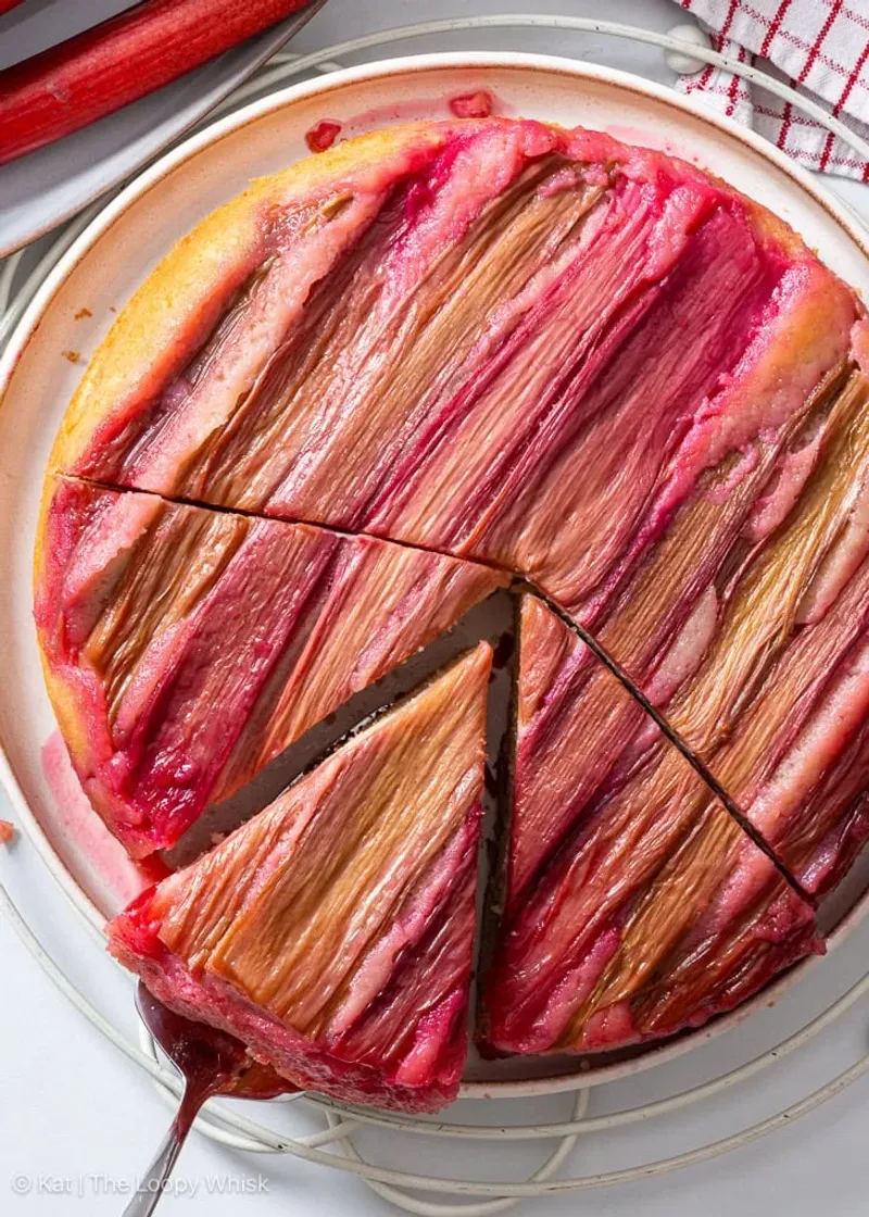 Rhubarb Upside-Down Cake