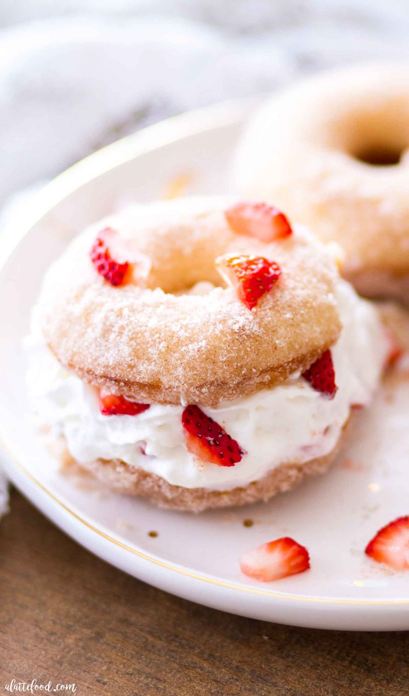 Strawberry Shortcake Donuts