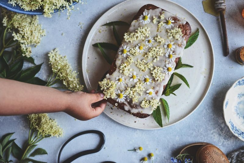 Elderflower and Lemon Drizzle Cake