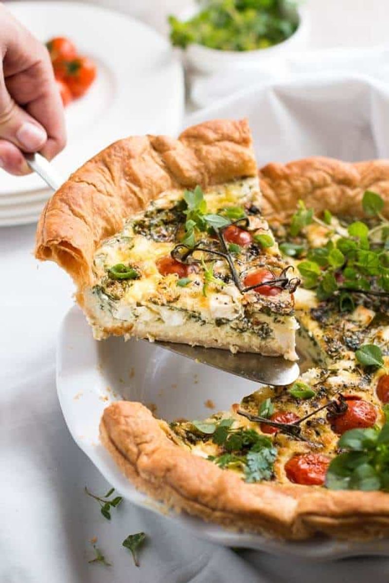 Savory Spinach and Feta Quiche