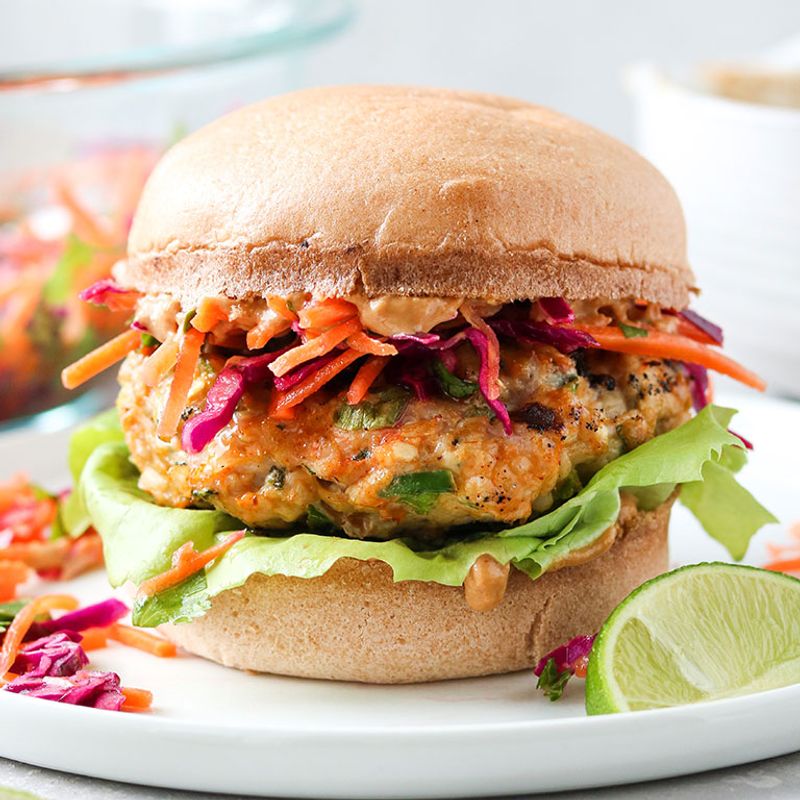 Thai Peanut Chickpea Burger