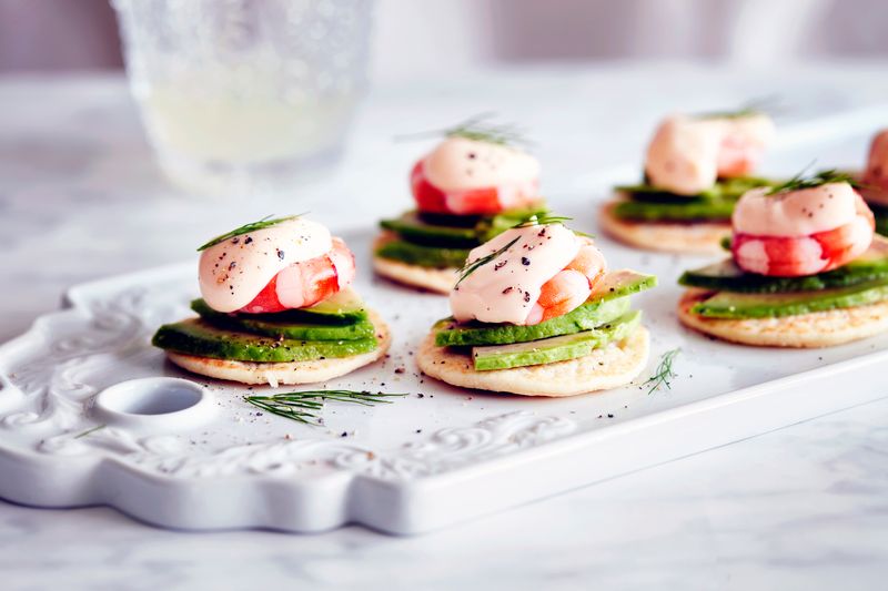 Tiny Stacked Canapés with 6+ Layers