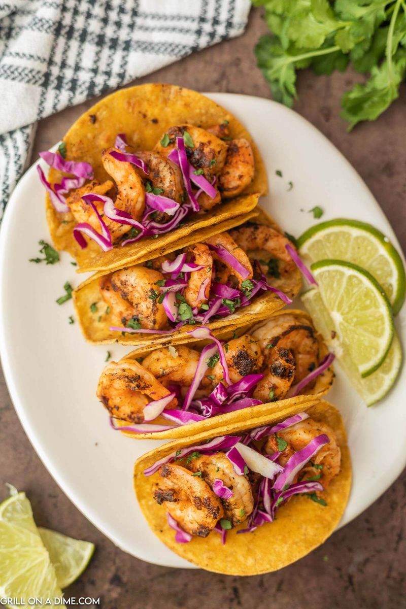 Shrimp Tacos with Slaw