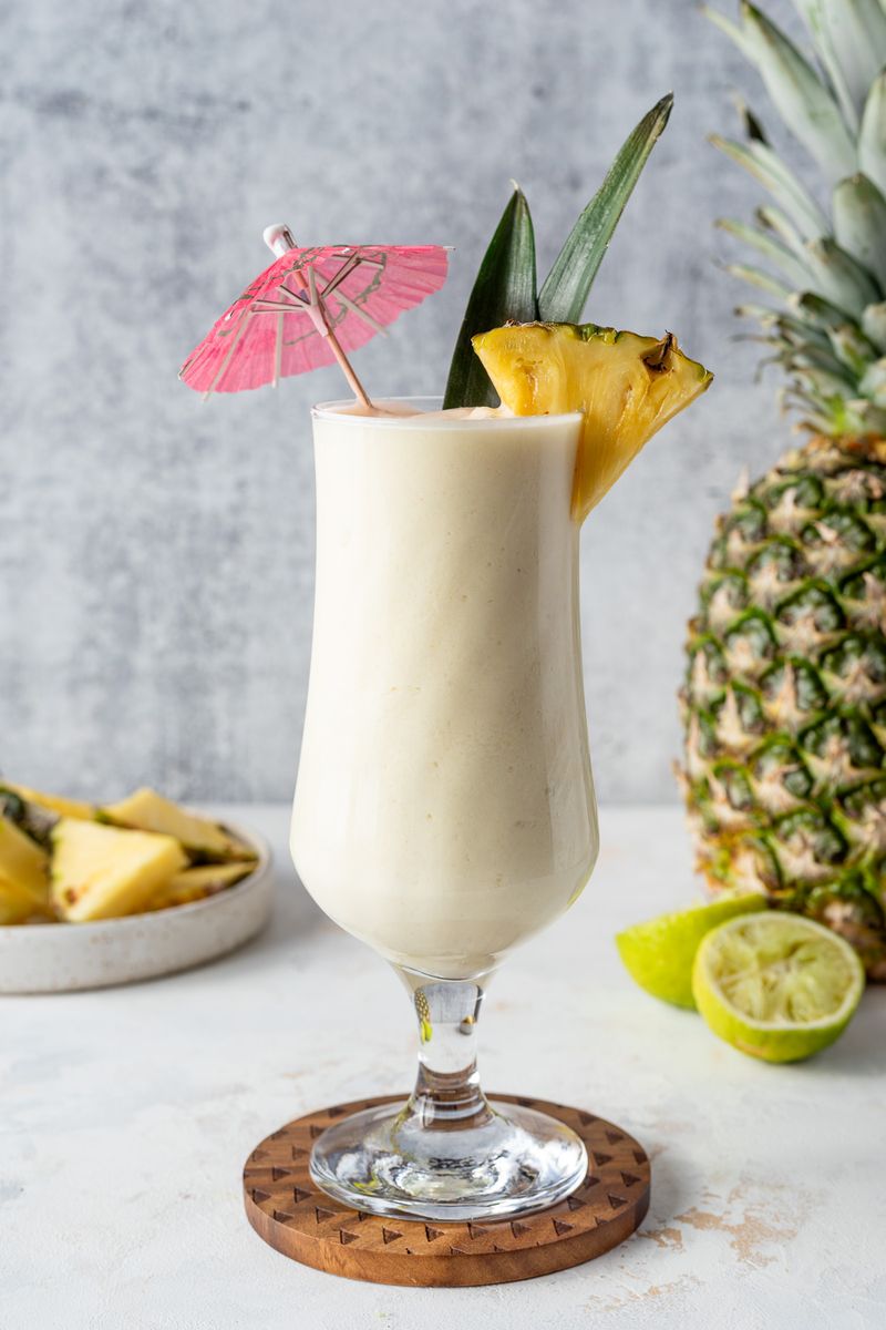 Frozen Piña Colada Mocktail (or Cocktail)