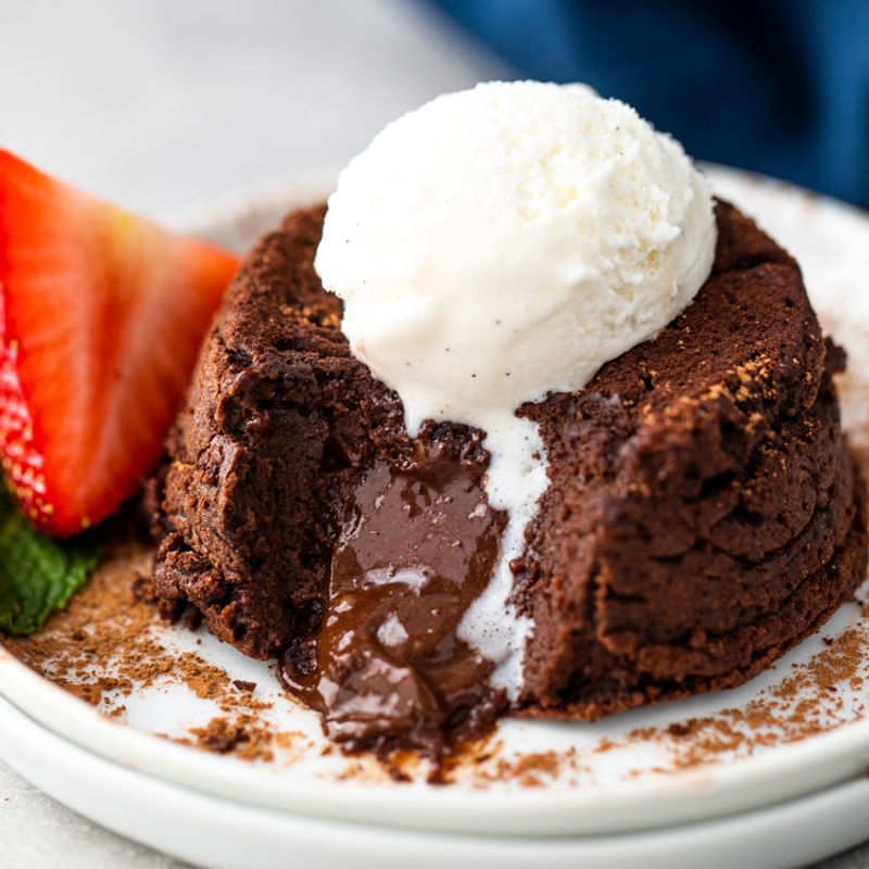 Keto Chocolate Lava Cakes