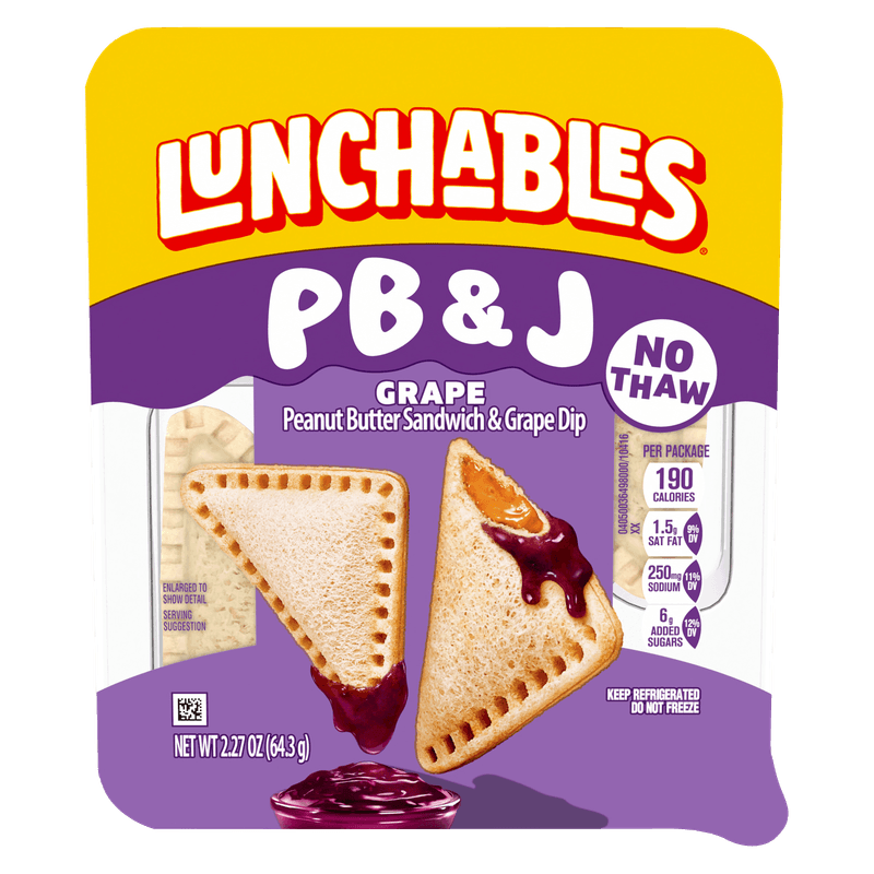 Lunchables PB&J Grape Crustless Sandwich