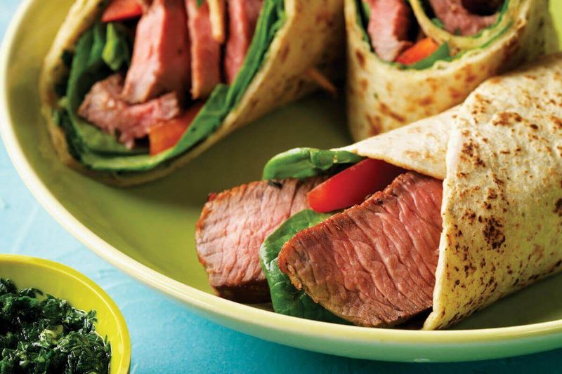 Chimichurri Steak Wraps