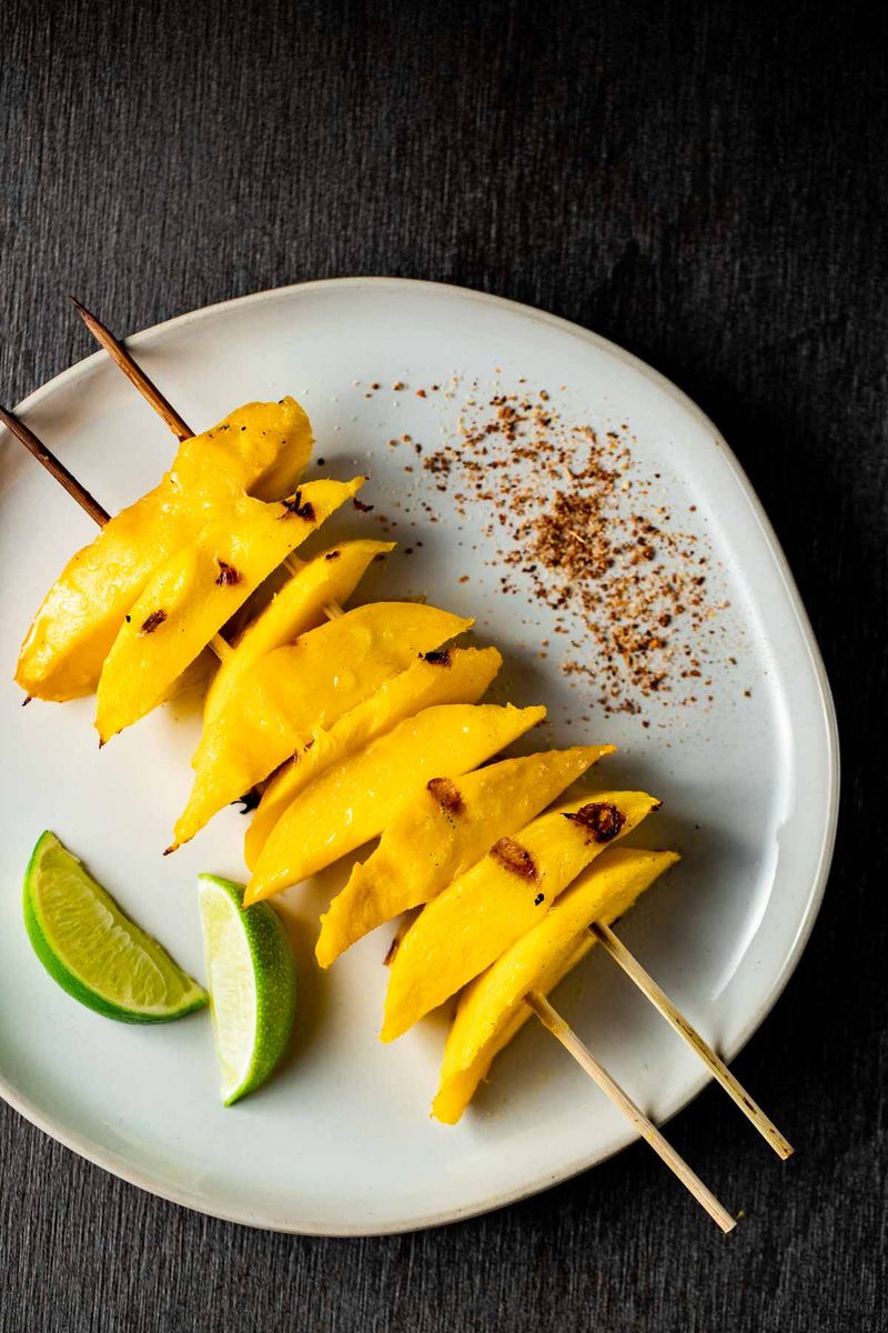 Grilled Mango with Coconut Whip