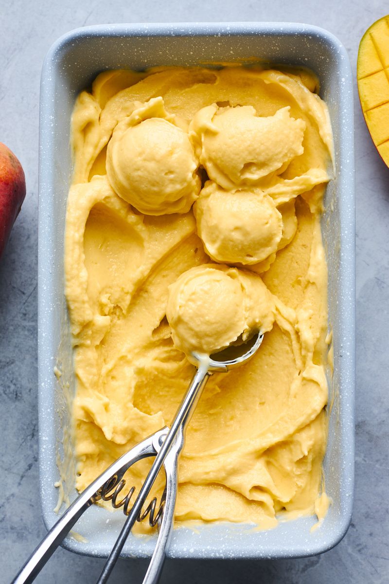 Mango Coconut Milk Ice Cream