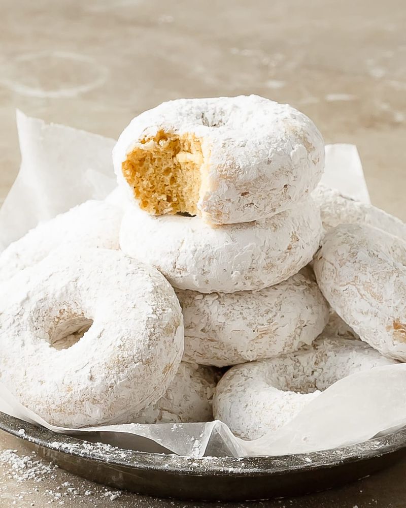 Powdered Sugar Cake Donuts
