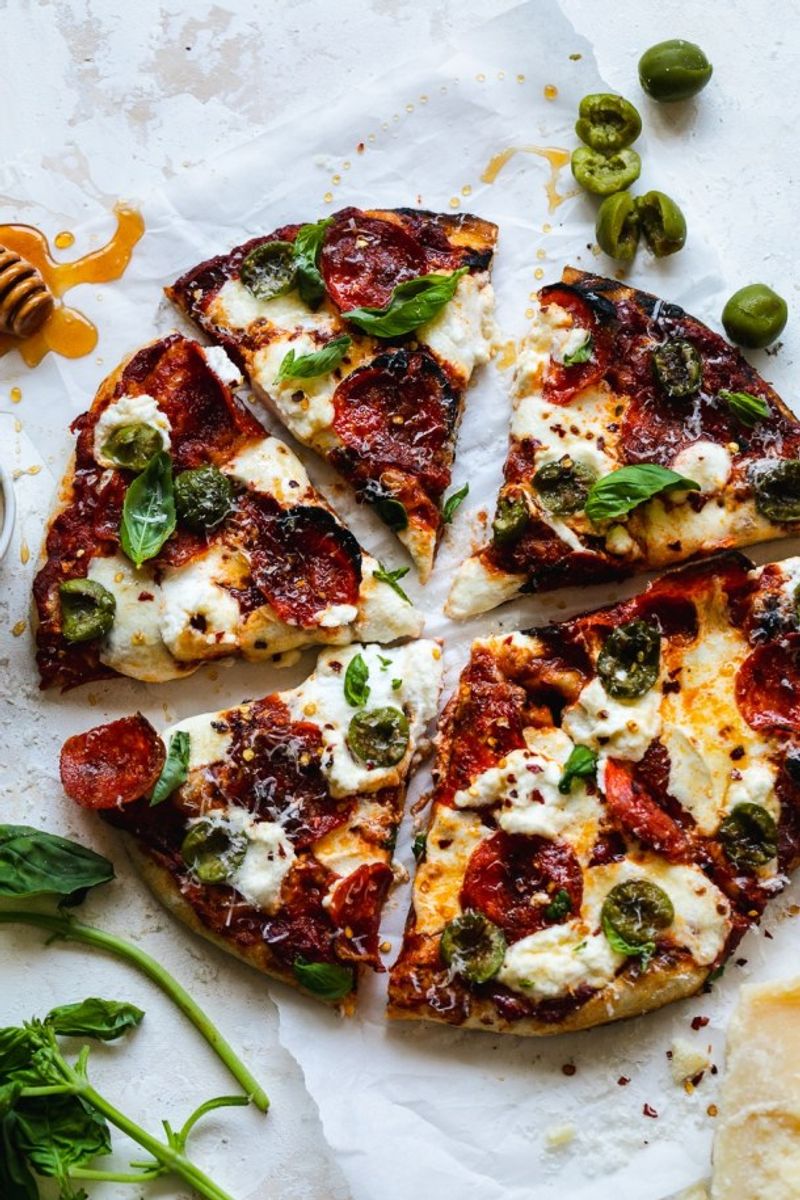 Pepperoni with Hot Honey Drizzle