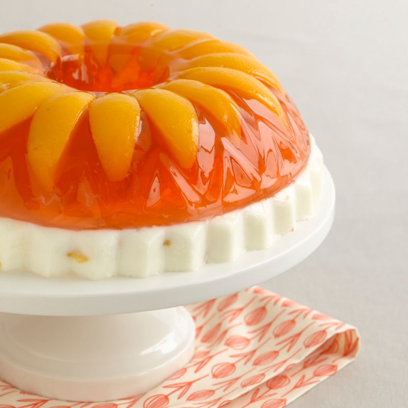 Peach Jell-O Mold