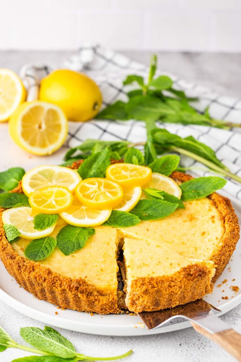 Lemon Basil Cheesecake