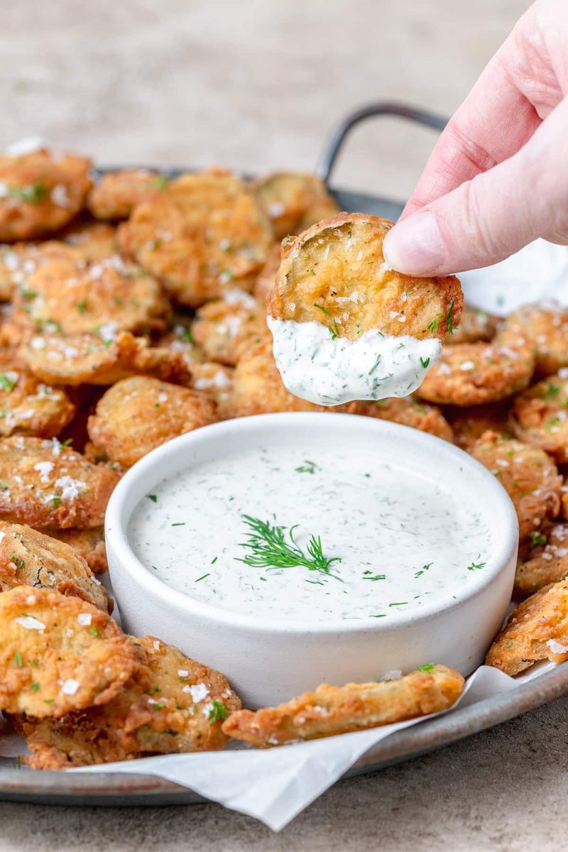 Fried Pickles with Ranch Dip