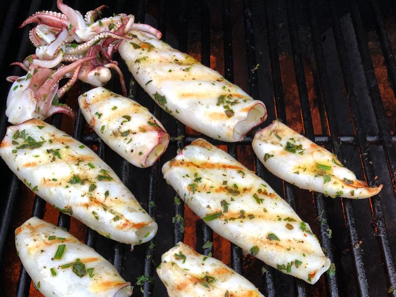 Lemon Herb Grilled Calamari