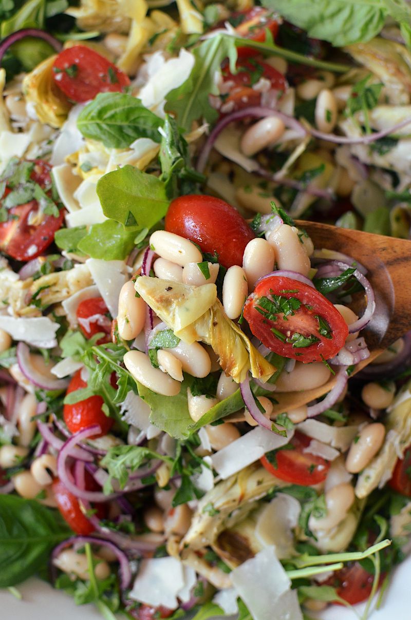 Arugula, Artichoke & White Bean Salad