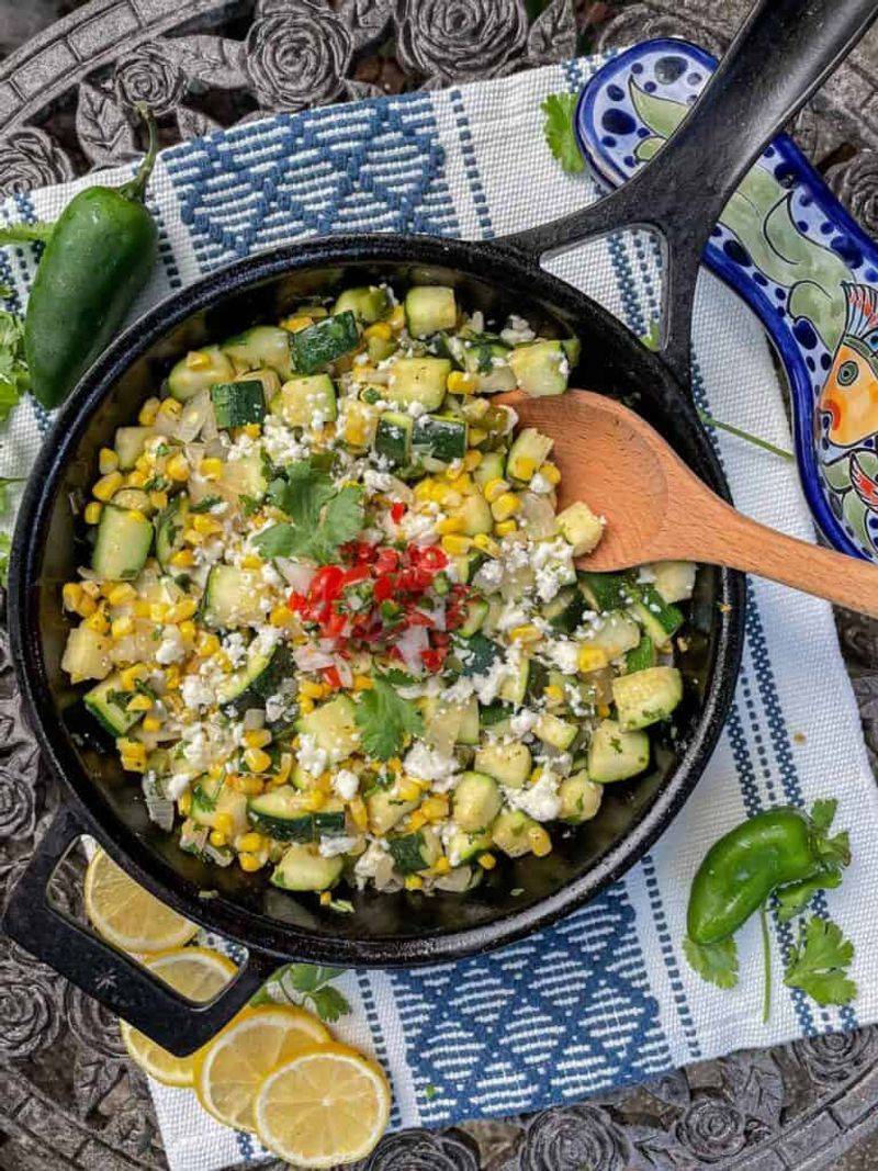 Sheet Pan Mexican Street Corn & Zucchini