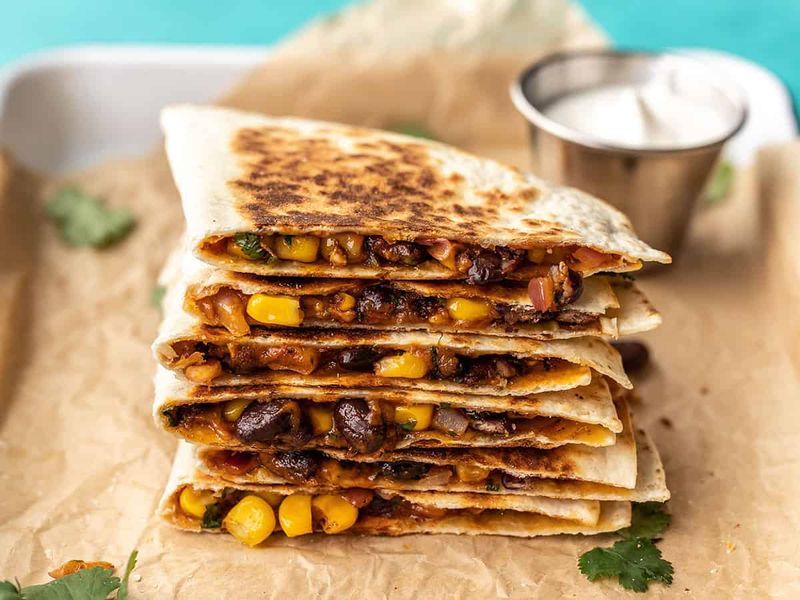 Corn and Black Bean Quesadillas