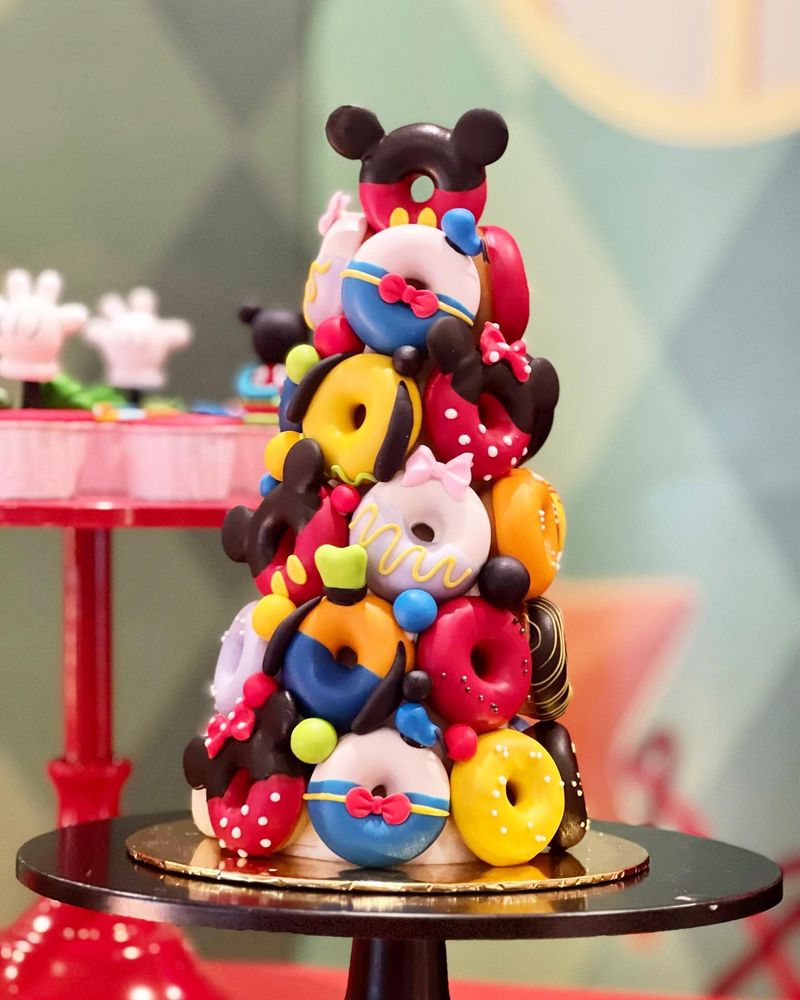 Mickey Mouse Doughnut Cake