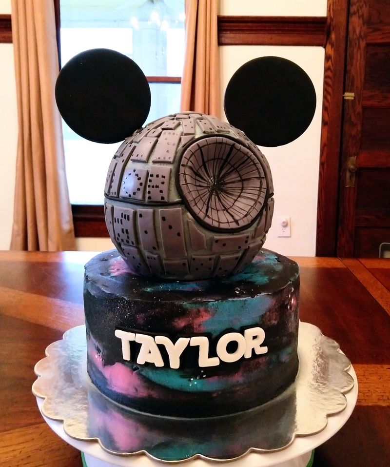 Mickey Mouse Galaxy Cake
