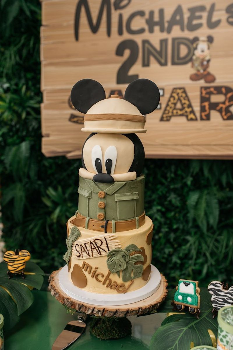 Mickey Mouse Safari Cake