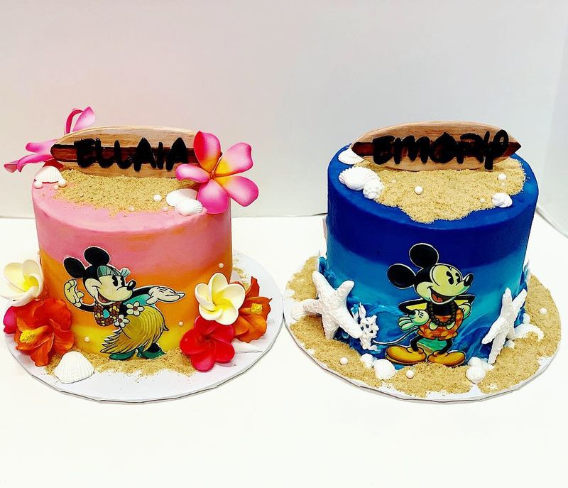 Mickey Mouse Watercolor Cake