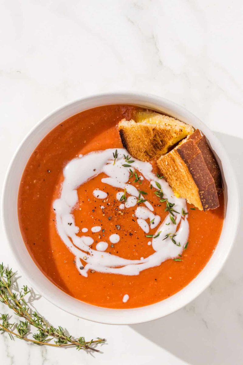 Sheet Pan Grilled Cheese & Tomato Soup Combo