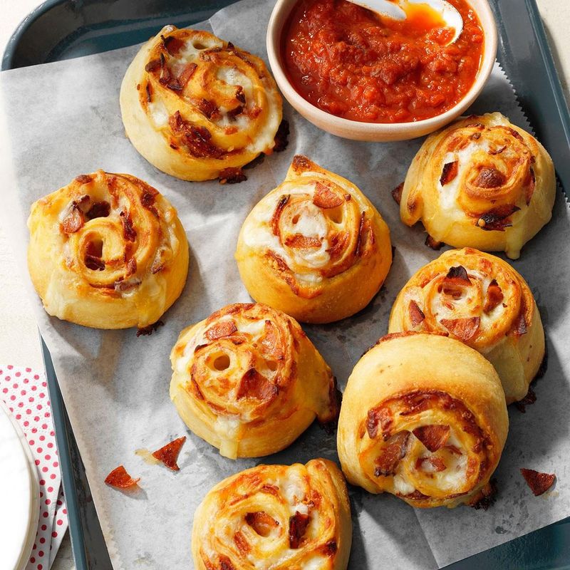 Pizza Pinwheels with Canned Dough