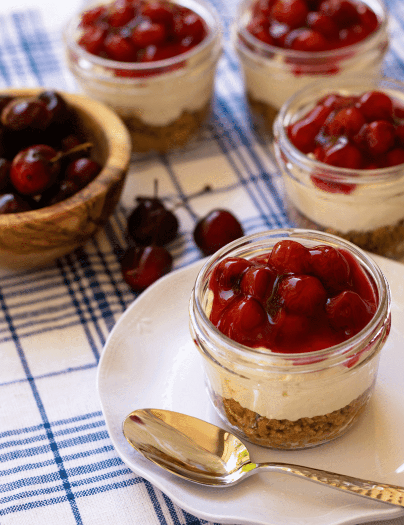 Cherry Cheesecake Icebox Cups