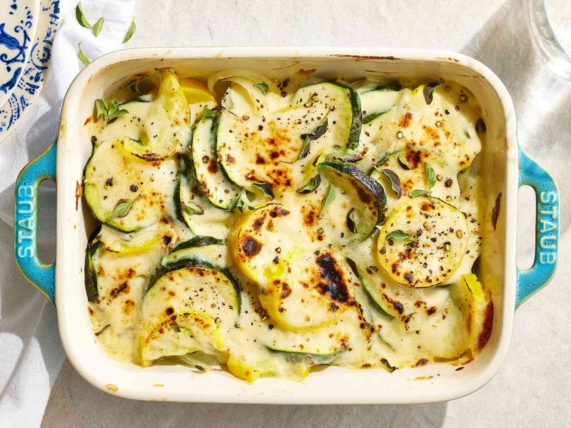 Summer Squash and Zucchini Gratin