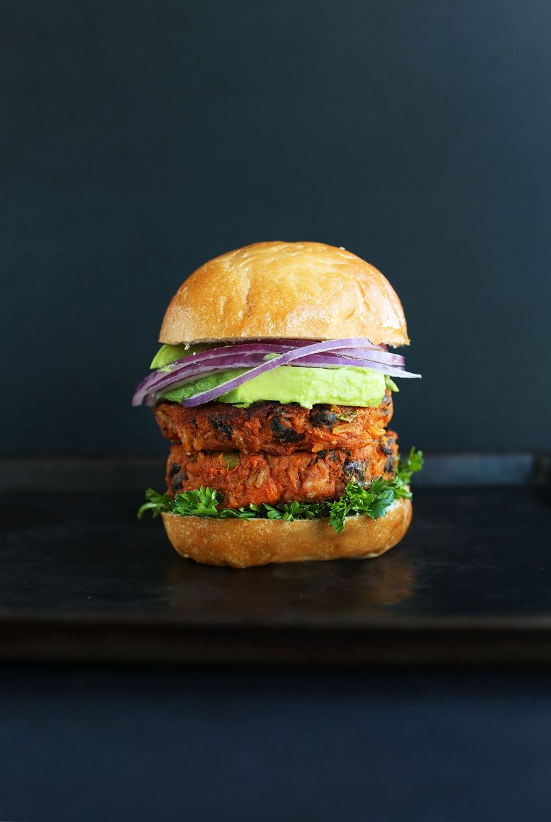 Sweet Potato & Kale Burger