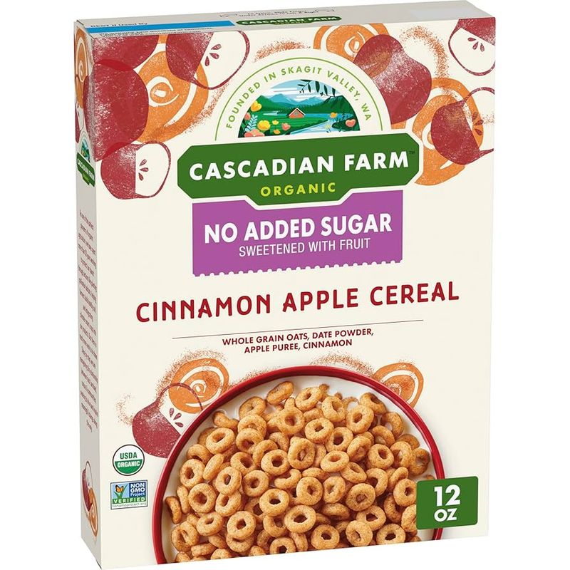 Cascadian Farms No Added Sugar Cinnamon Apple Cereal