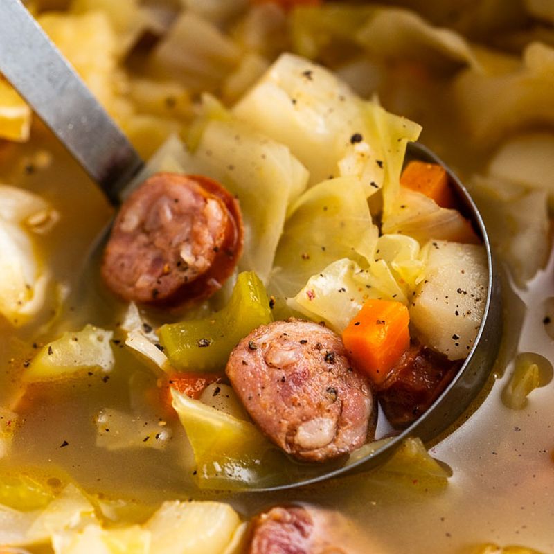 Cabbage and Sausage Soup