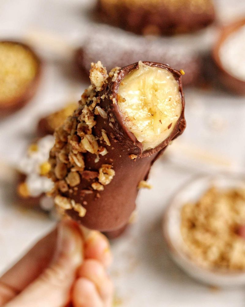 Frozen Chocolate-Covered Bananas