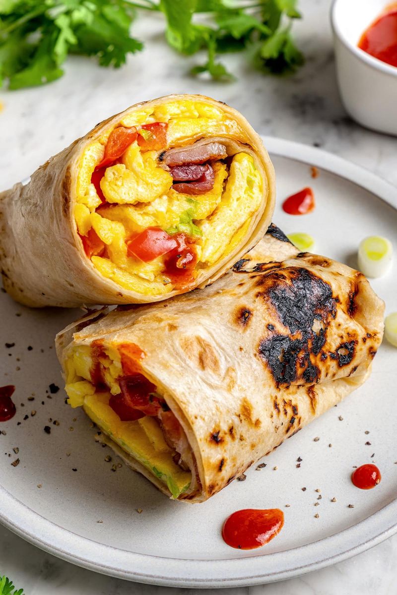 North Dakota – Lefse Wrap with Egg, Sausage, and Cheese (Scandinavian Flair)