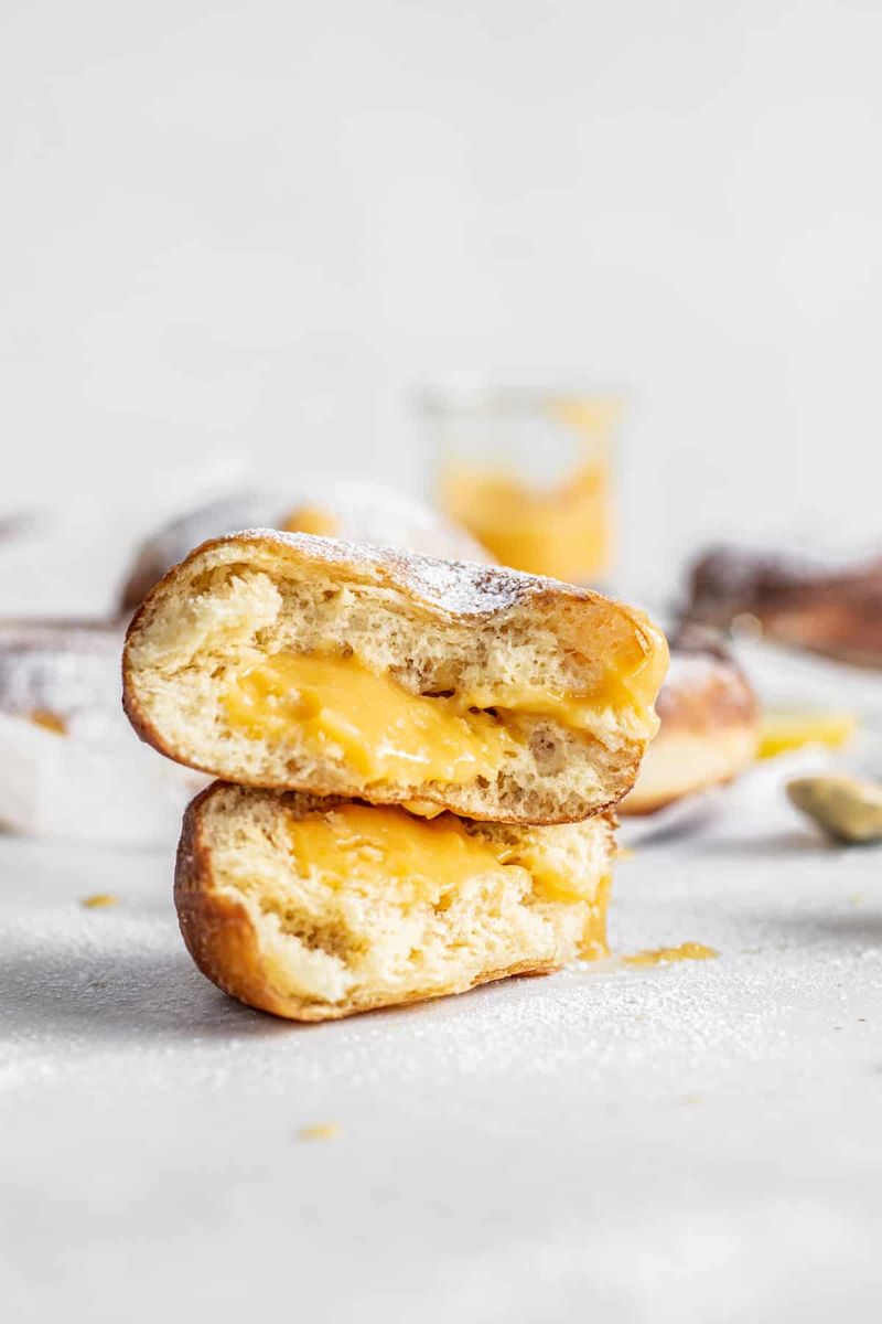 Lemon Curd Donuts