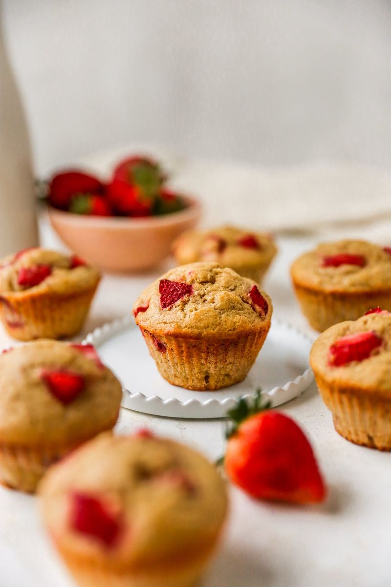 Strawberry Yogurt Muffins