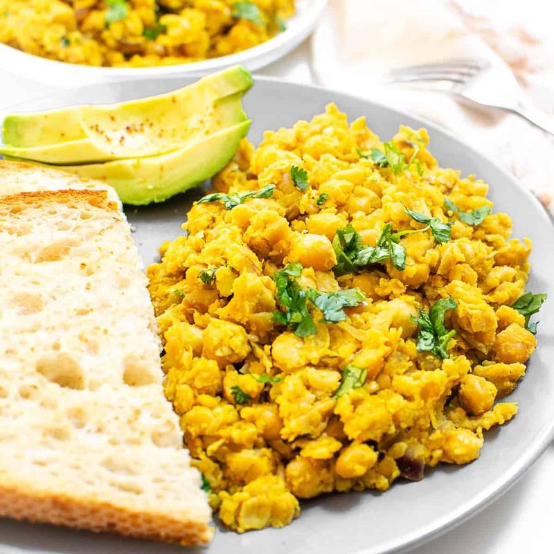 Scrambled Chickpea “Eggs”