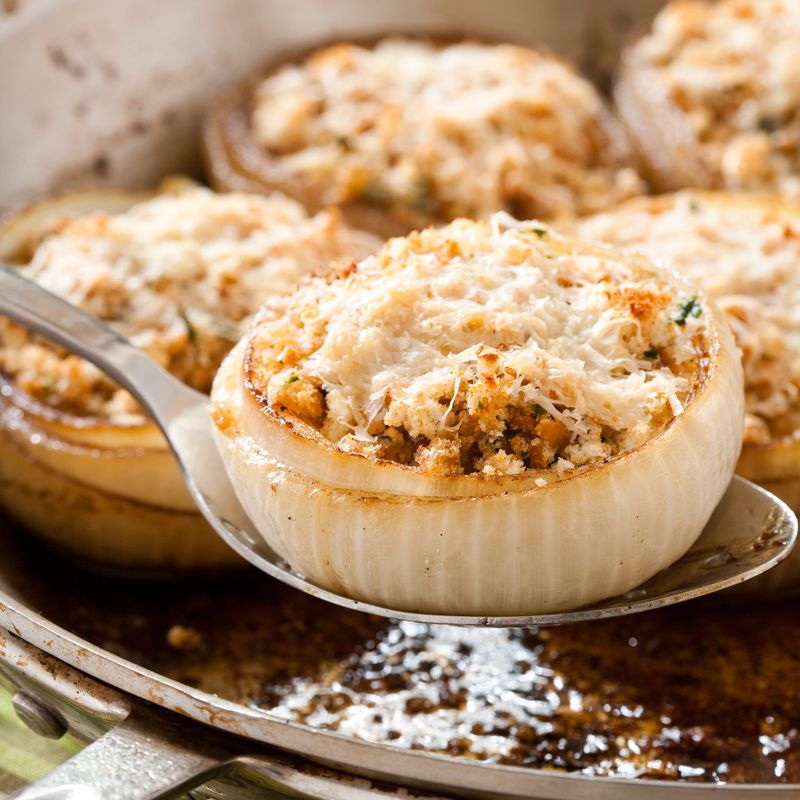 Baked Stuffed Onions