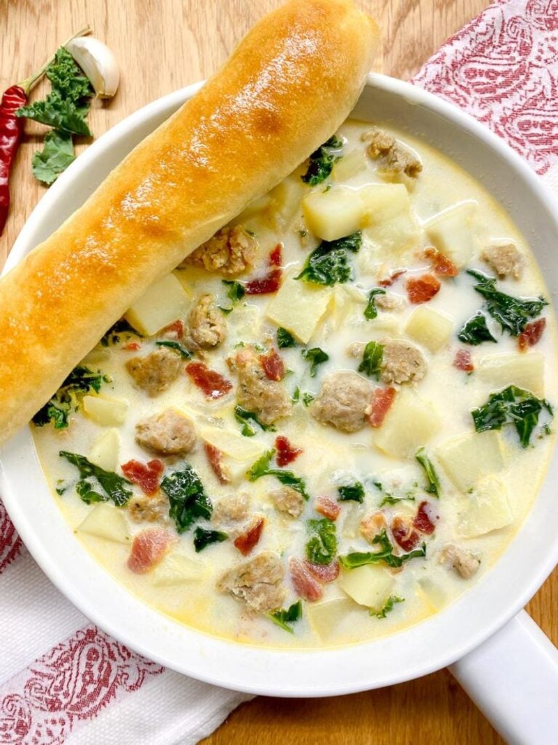 Use the Breadsticks to Soak Up Leftover Soup