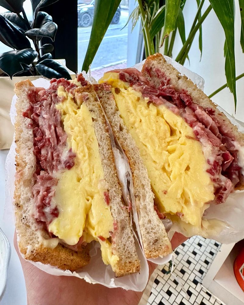 Pennsylvania – Corned Beef, Egg, and American Cheese on Rye