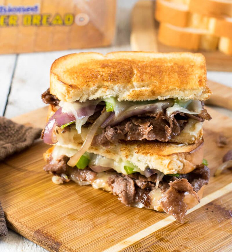 Pennsylvania – Philly Cheesesteak Grilled Cheese