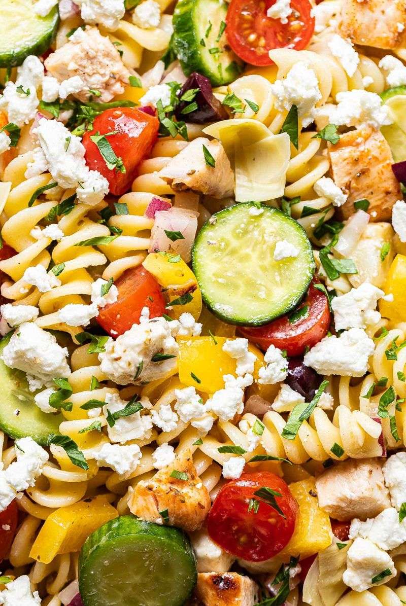 Greek-Inspired Pasta Salad That Forgot the Flavor