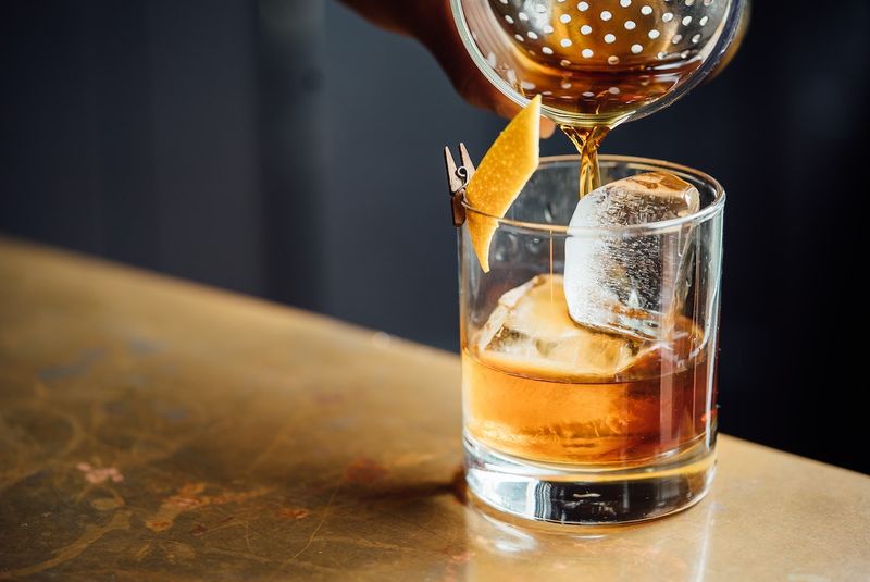 Artisan Ice Cubes in Cocktails