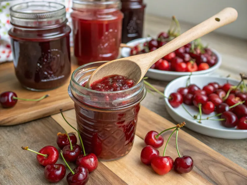 Making Homemade Cherry Preserves