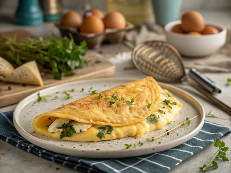 Simple Cheese Omelette