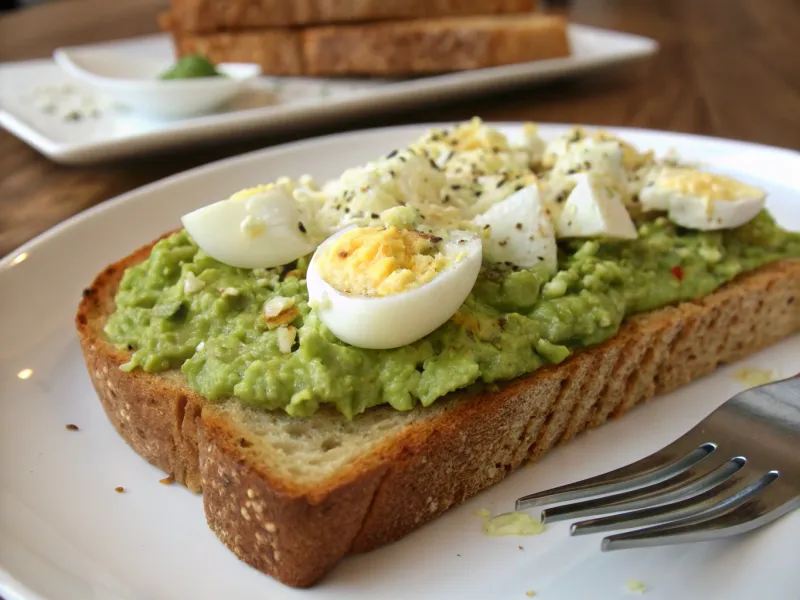 Avocado Toast with Grated Egg