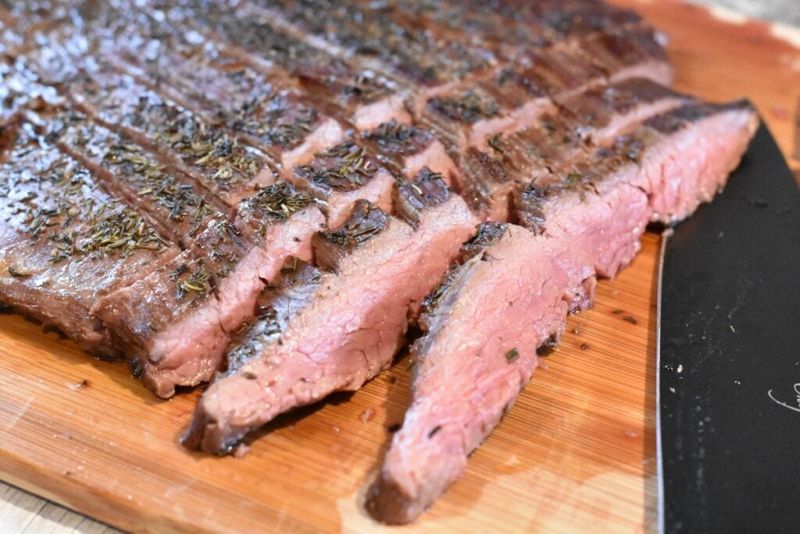 Broiled Flank Steak with No Marinade