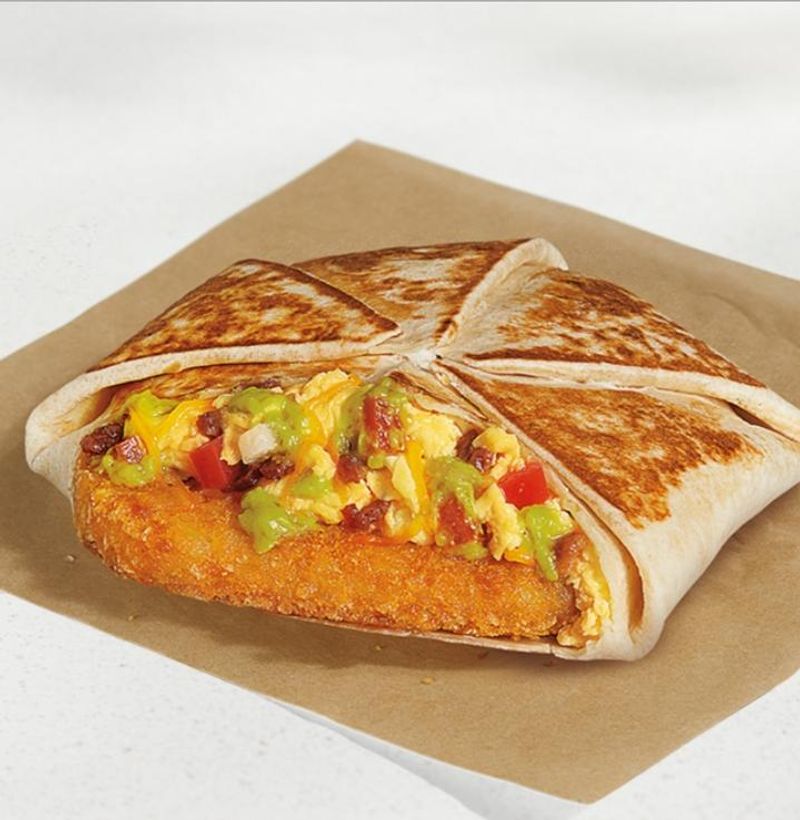 Taco Bell Breakfast Crunchwrap (with Egg)